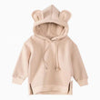 Cartoon Solid Color T-shirt Sweater Fleece Long-sleeved Hooded Children's T-shirt - Almoni Express