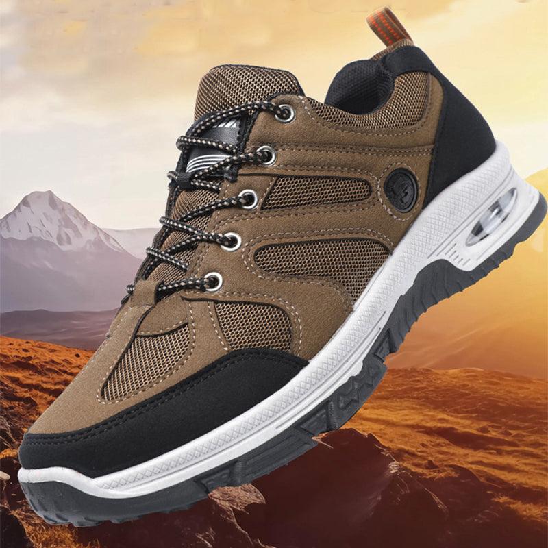 Casual Air Cushion Mesh Shoes Men Outdoor Breathable Lace-up Sneakers Running Sports Shoes - AL MONI EXPRESS