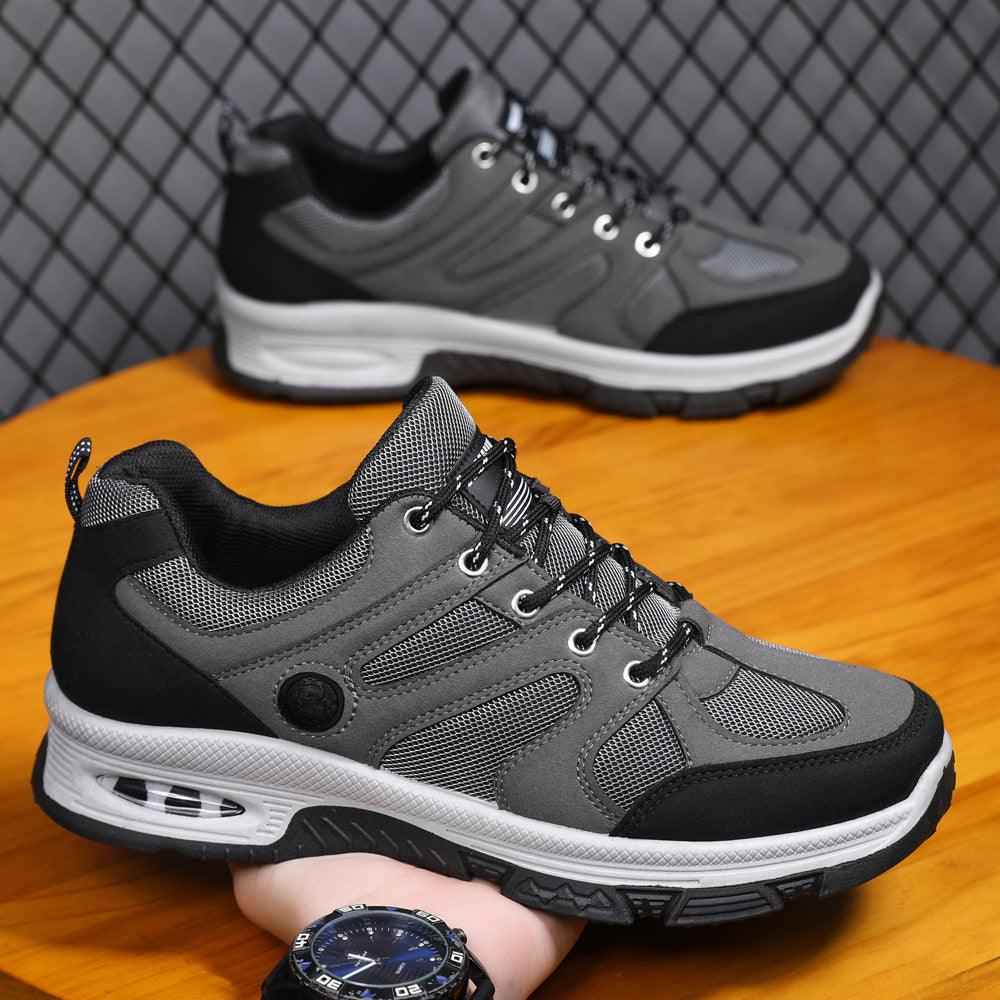 Casual Air Cushion Mesh Shoes Men Outdoor Breathable Lace-up Sneakers Running Sports Shoes - AL MONI EXPRESS