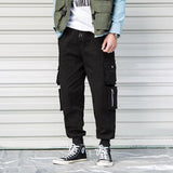 Casual Cargo Pant Men Harajuku Pencil Pants Many Pockets - AL MONI EXPRESS