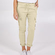 Casual Cargo Pants With Pockets Solid Color Drawstring Waist Pencil Trousers For Women - AL MONI EXPRESS