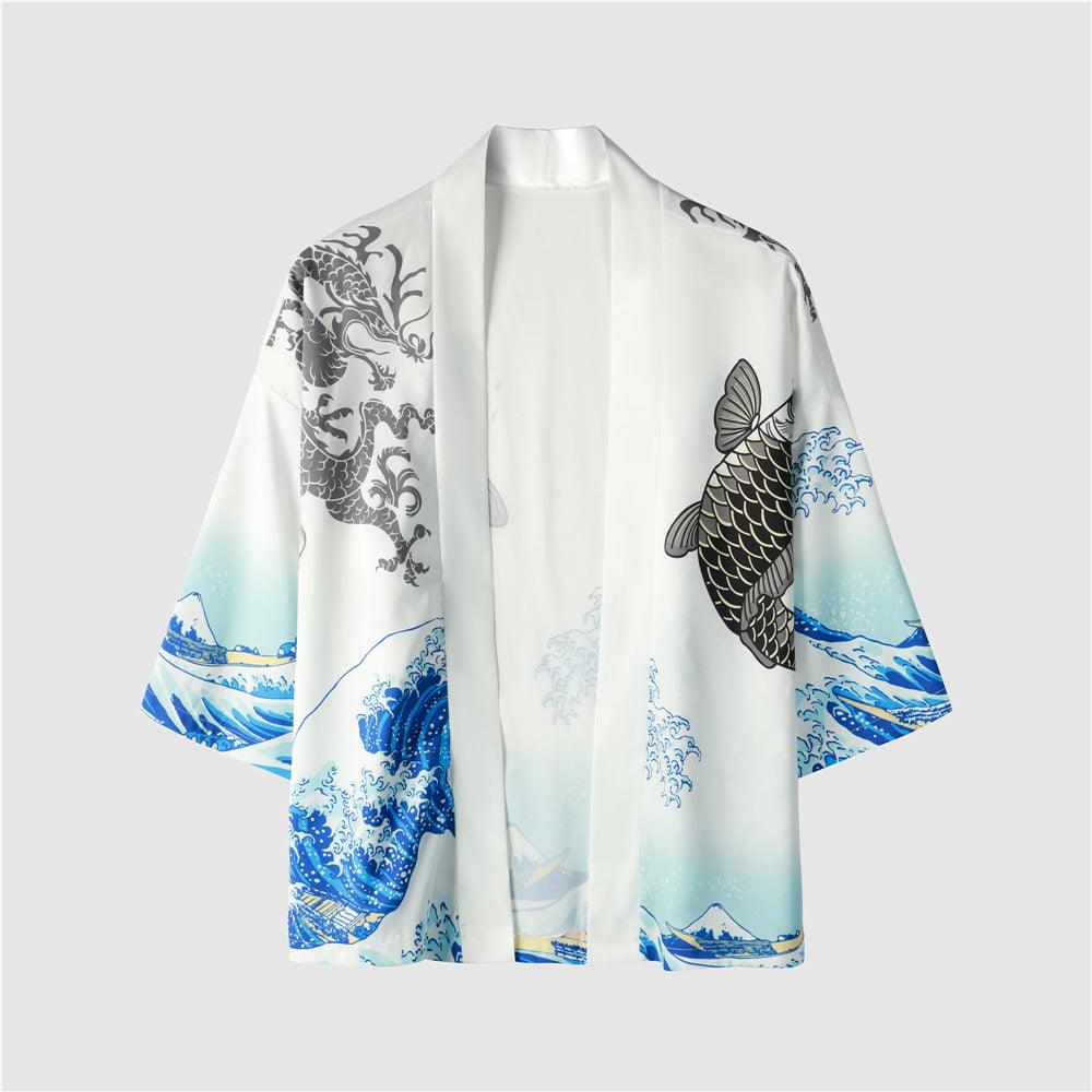 Casual Kimono 34 Sleeve Robe Men's And Women's Suits - AL MONI EXPRESS