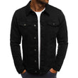 Casual Men Jacket Denim Button Shirt - AL MONI EXPRESS