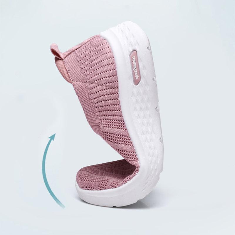 Casual Mesh Shoes Sock Slip On Flat Shoes For Women Sneakers Casual Soft Sole Walking Sports Shoe - AL MONI EXPRESS