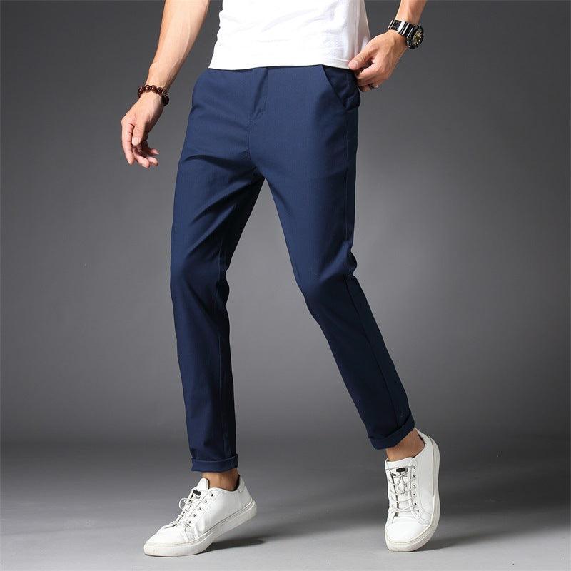 Casual pants Korean style straight slim fit - AL MONI EXPRESS