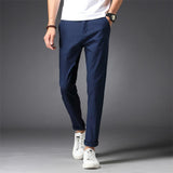 Casual pants Korean style straight slim fit - AL MONI EXPRESS