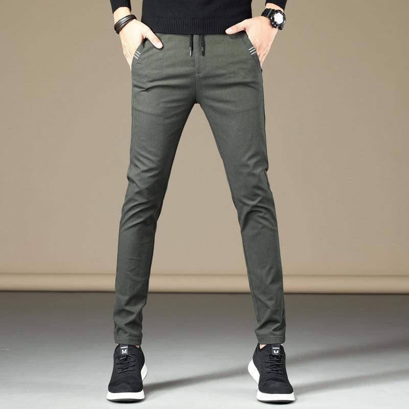 Casual pants men trendy wild youth casual pants - Almoni Express