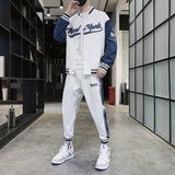 Casual Sports Baseball Suit Printed Two-piece Suit Men's Clothing - AL MONI EXPRESS