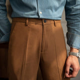 Casual Suit Pants Slim And Versatile Men - Almoni Express