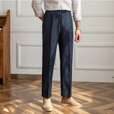 Casual Thin Tethered Linen Pant For Commuting Lightweight - Almoni Express