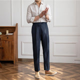 Casual Thin Tethered Linen Pant For Commuting Lightweight - Almoni Express