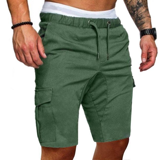 Casual tooling multi-pocket casual men's shorts - Almoni Express