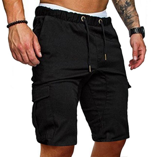 Casual tooling multi-pocket casual men's shorts - Almoni Express