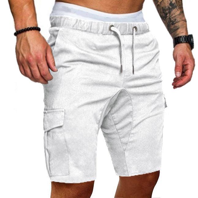 Casual tooling multi-pocket casual men's shorts - Almoni Express