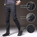 Casual Trousers Men's Loose-fitting Sanding Straight Pants - Almoni Express