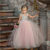 Girls Performance Costume Children's Dress Wedding Dress Princess