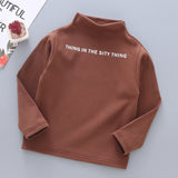 Children's Half Turtleneck Long Sleeve Bottoming Shirt