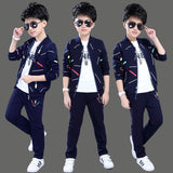 Two-piece Western Style Korean Handsome Boy Clothes