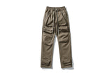 Men Cargo Pants Drawstring Ankle Pockets