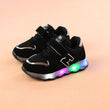 Child Led Liht Shoes Baby Boys Sneaker Kids Irl Sport Shoe - Almoni Express