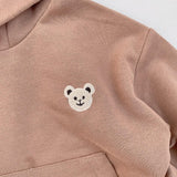 Children's Autumn Bear Hooded Sweatshirt - Almoni Express