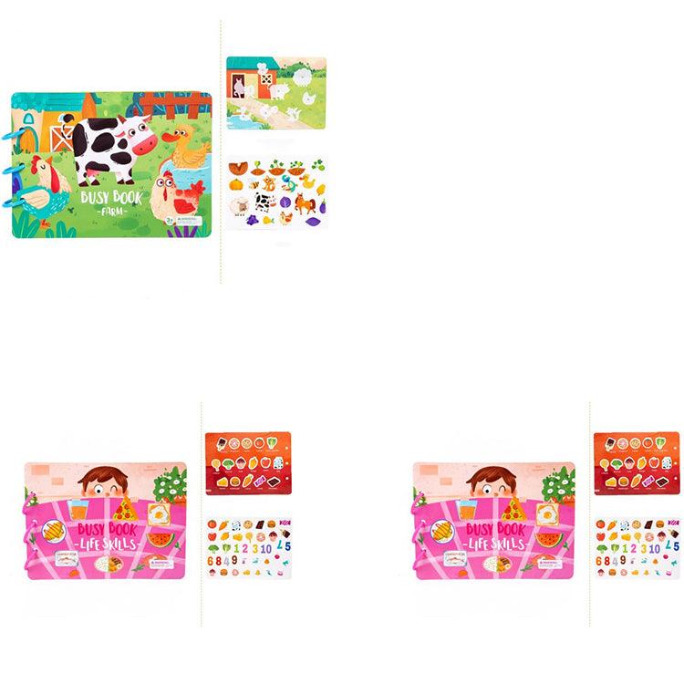 Children's Busy Book Educational Toys Repeated Paste - AL MONI EXPRESS