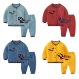 Children's Cardigan Suit Baby Outing Clothing - Almoni Express