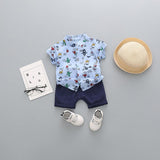 Children'S Clothing, Boys And Children'S Short-Sleeved Shorts - Almoni Express