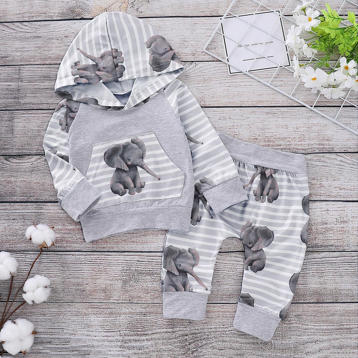 Children's Clothing Explosion Model Baby Elephant With Hood Suit Spot - Almoni Express