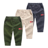 Children's cotton slim feet casual pants - Almoni Express