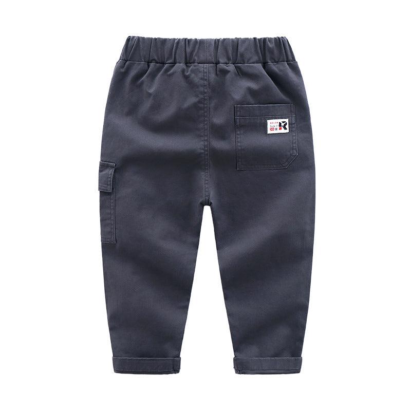 Children's cotton slim feet casual pants - Almoni Express