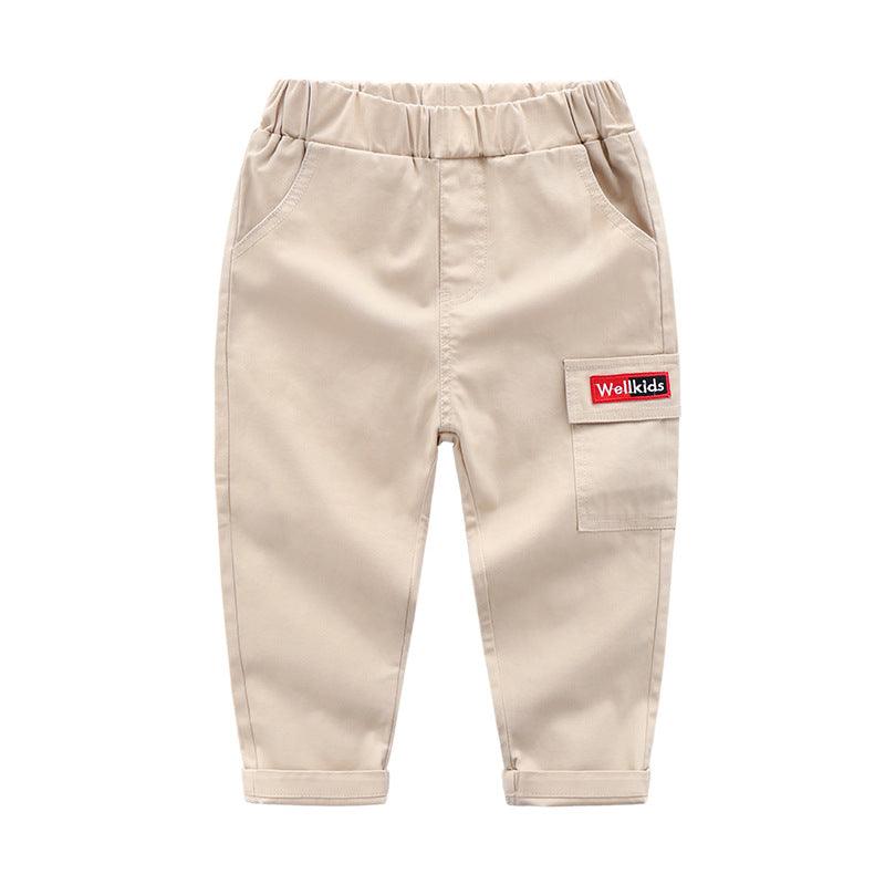 Children's cotton slim feet casual pants - Almoni Express