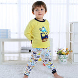 Children's Home Wear Long Sleeve Baby Thermal Pajamas Baby Underwear Set Kids - Almoni Express