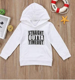 Children's hooded sweater letter top - Almoni Express