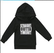 Children's hooded sweater letter top - Almoni Express