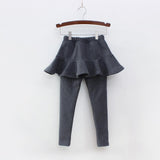 Children's Korean Version Of Non Inverted Velvet Skirt Thickened 380 Grams, Outer Wear Children's Pants - Almoni Express