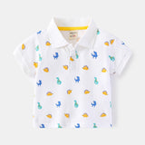 Children's Lapel Shirt With Short Sleeves - Almoni Express