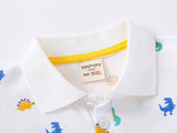 Children's Lapel Shirt With Short Sleeves - Almoni Express