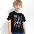 Children's letter print T-shirt - Almoni Express