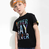 Children's letter print T-shirt - Almoni Express