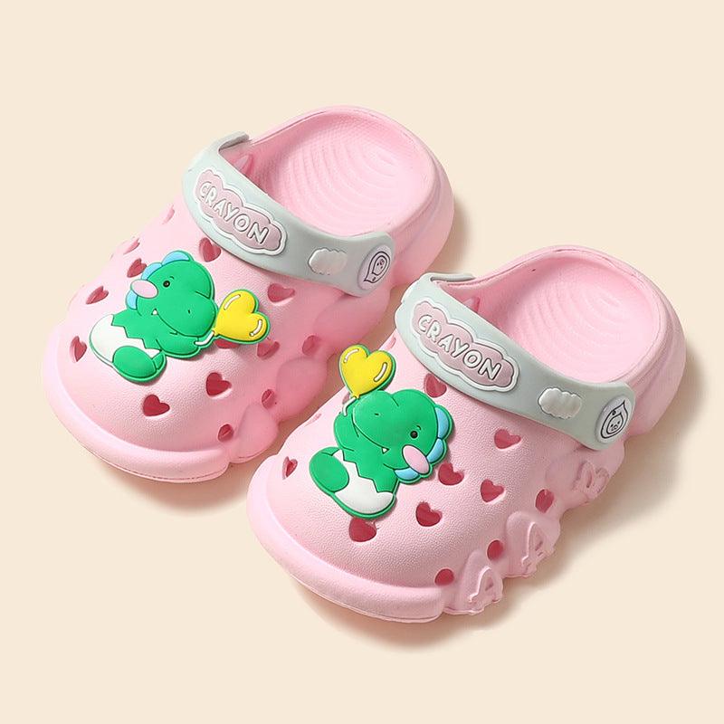 Children's Love Hole Shoes Girls Summer Soft Bottom Non-slip Boy Baby - Almoni Express