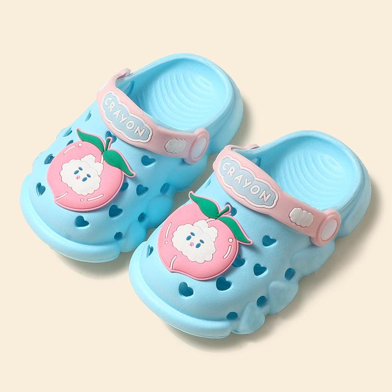 Children's Love Hole Shoes Girls Summer Soft Bottom Non-slip Boy Baby - Almoni Express