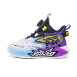 Children's Mesh Breathable Running Mid Size Kids' Spin Dunk Basketball Shoe - Almoni Express