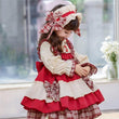 Children's Retro Long-sleeved Palace Dress - Almoni Express