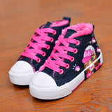 Children's Shoes Canvas Girls' Sneakers - Almoni Express