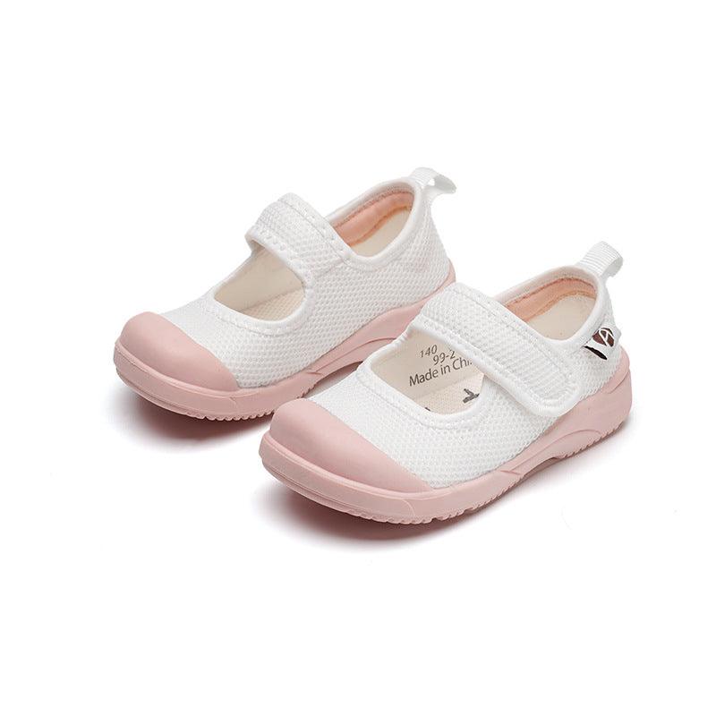 Children's Shoes Children's Cloth Shoes White Shoes Baby Shoes - Almoni Express