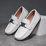 Children's Shoes Peas Shoes Children's Slip-on Leather Shoes - Almoni Express