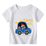 Children's Short Sleeve Boys And Girls T-shirt Cartoon Half Sleeve Top - Almoni Express