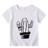 Children's Short Sleeve Boys And Girls T-shirt Cartoon Half Sleeve Top - Almoni Express