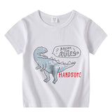 Children's Short Sleeve Boys And Girls T-shirt Cartoon Half Sleeve Top - Almoni Express